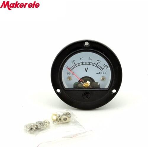 AC 0-100V Analog Voltmeter Analog Panel volt Meter voltage Tester charger doctor Voltimetro Diagnostic-tool