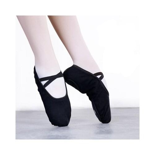 Adult Child PU Soft Bottom Ballet Shoes Red Pink Gold Blue Sequin Dance Shoes Slippers Point Gymnastics Shoes Wholesale B25