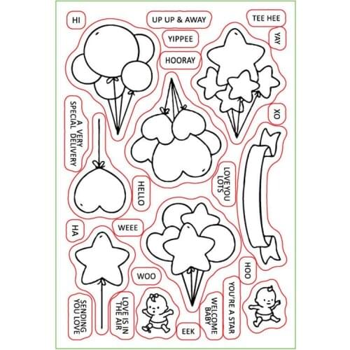 Welcome Baby Transparent Silicone Clear Stamps/Seal for DIY Scrapbooking/Photo Album Decorative Cards Making Paper Crafts