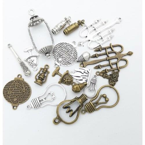 Hot sale Lamps mixed pendant bracelet necklace pendant handmade jewelry wholesale making DIY jewelry accessories