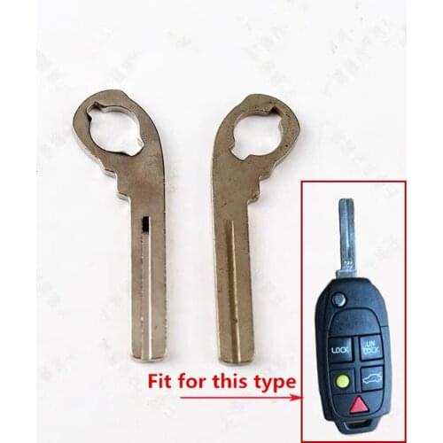 Key Blank Smart Emergency Key Blade Uncut Blade For VOLVO XC90/S80 (2pcs/lot)