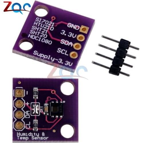 I2C IIC Digital Humidity Temperature Sensor Breakout Board For Arduino 3-5V Sensor Module Humidity Temperature Module