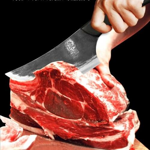 Hand forged butcher knife sharp segmentation knife meat cleaver butcher knife butcher special knife boning knife peeling knife