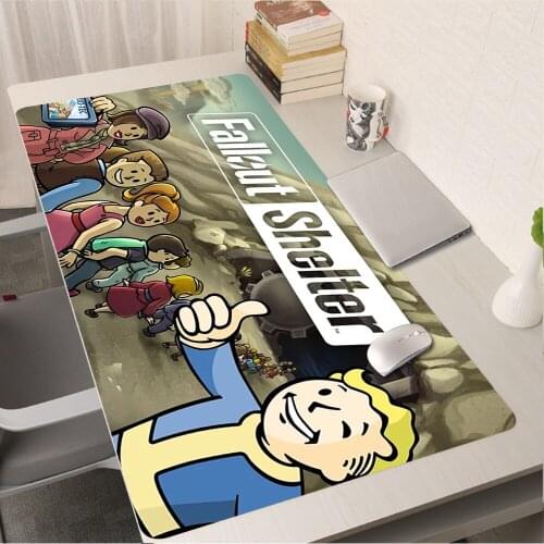 XXL Fallout Shelter Mouse Pad Anime Kawaii Cute Girl Carpet Gaming Accessories Computer Varmilo Keyboard Desk Mat LOL Mousepad