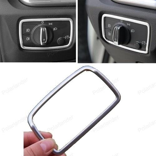 Dashboard Sticker Headlight Switch Buttons Cover for Audi A3 Decorative Frame Trim Car Styling Interior Molding