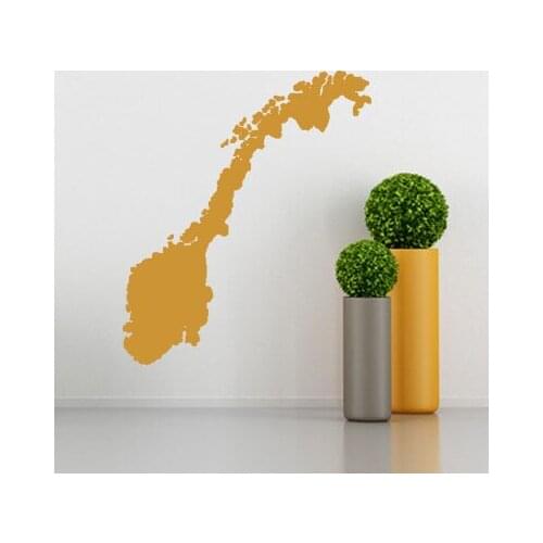 Norway map Globe Earth Country wall vinyl sticker custom made home decoration fashion design