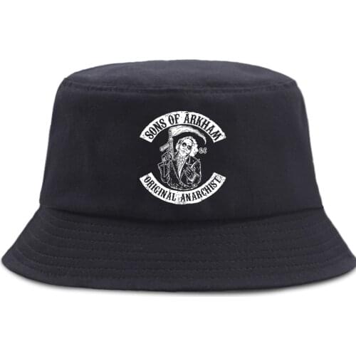 Vikings Hip Hop Printed Bucket Hats Casual Outdoor Beach Hat Unisex Sunscreen Fisherman Cap Foldable Fishing Panama Style Caps