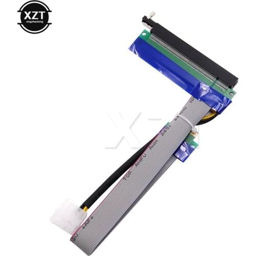 PCI-E 1X 16X Flexible Extension PCI Express 1 to 16 X Adapter PCI-E Extender Converter Riser Card Ribbon Flex Cable PCI-Express