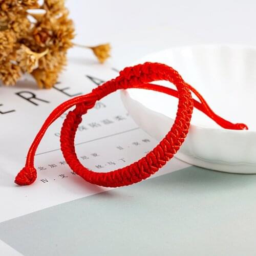 Simple Womens Charm Rope Red Thread Bracelet On Hand For Men Women Lover Fashion Jewelry Gift Wholesale Supply