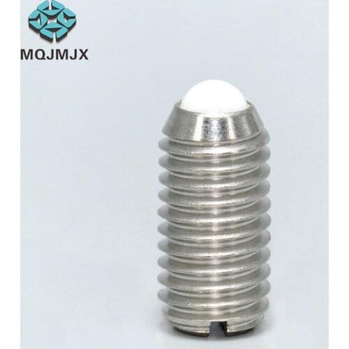 Spring Plunger with Plastic Ball and Slot M3 M4 M5 M6 M8 M10 M12 M14 M16 M18 M20 M25 M30 M40