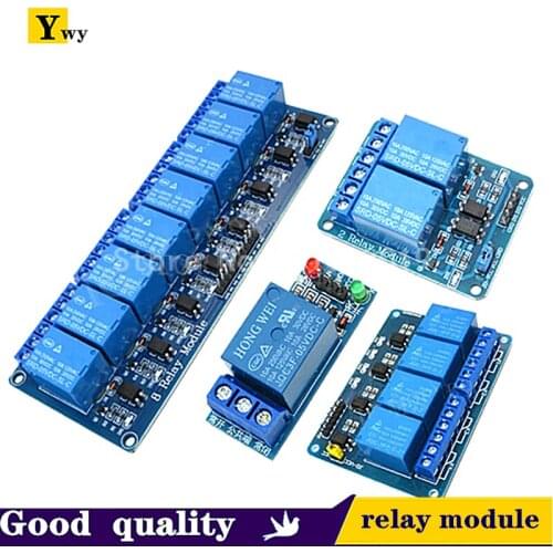 5v 12v 1 2 4 6 8 channel relay module with optocoupler Relay Output 1 2 4 6 8 way relay module for arduino In stock