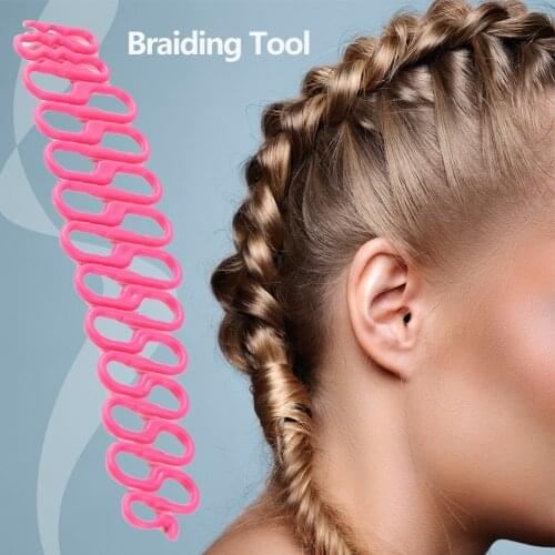DIY Women Hair Braiding Tool Girls Centipede Braider Magic Centipede Braid Weave Braider Roller Hair Styling Tool