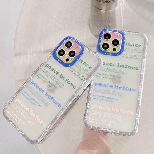 INS Simple Letter Silicone Soft Case For iPhone 11 12 Pro Max 12Mini 12Pro 11Pro XS Max X XR SE 2020 7 8 Plus Phone Cover Fundas