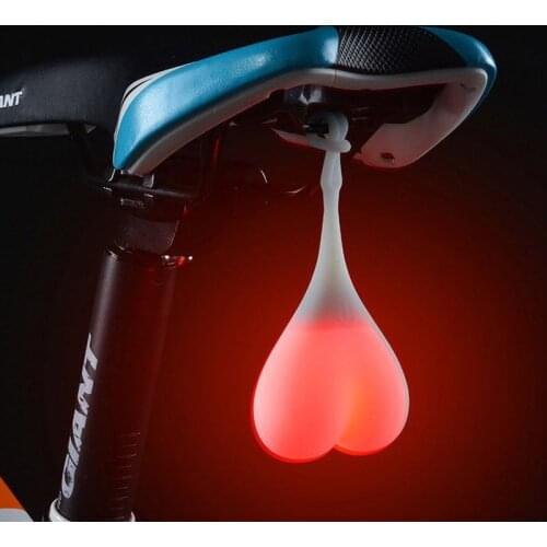 Cycling Balls Tail Silicone Light Creative Bike Waterproof Night Essential LED Red Warning Lights Bicycle Seat Back Egg Lamp
