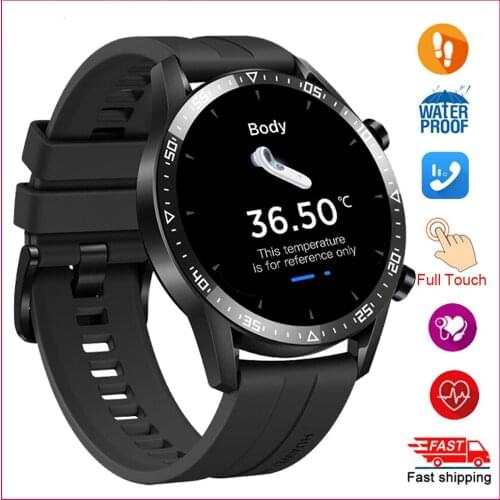 Body temperature Smart Watch Men Waterproof Bluetooth Call Smartwatch Women Blood Pressure Fitness Tracker For Android iphone
