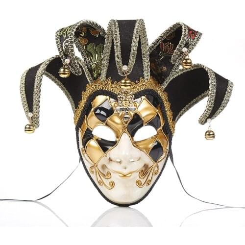 Top Grade Luxury The Masks Festival Party Christmas Masquerade Facial Mask Halloween Cospaly Venice Carnival Plastic Mask Bauta