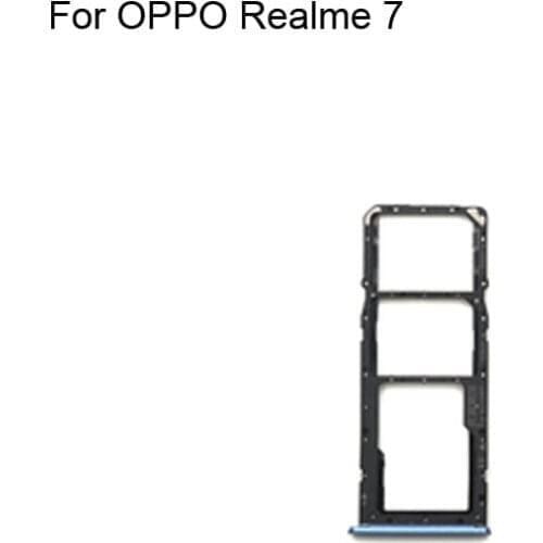 1PC For OPPO Realme 7 Tested Good Sim Card Holder Tray Card Slot For OPPO Realme7 Sim Card Holder