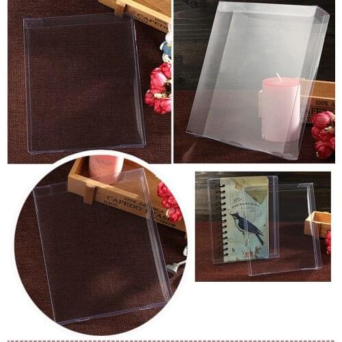 100pcs 3.5*15*18cm Wedding PVC Box Clear Gift Craft Cosmetic Display Box Small Jewelry Packing Holder Transparent Plastic Box