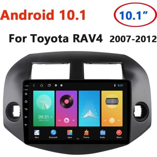 2 din Android 10.1 Car Radio Multimedia Player For Toyota RAV 4 2007-2012 GPS Navigation WIFI MP5 Bluetooth