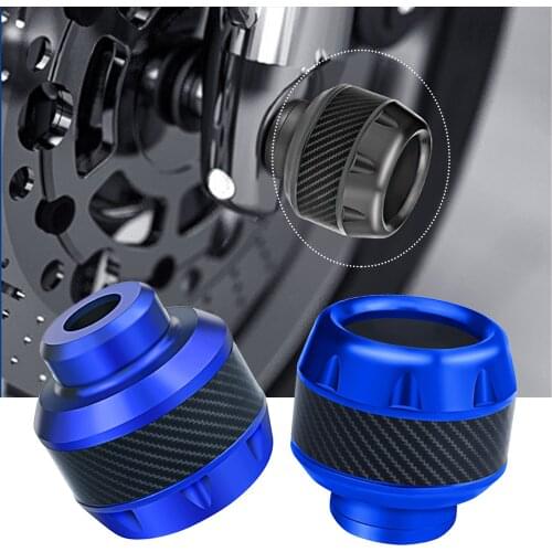 2 Pcs Universal Motorcycles Falling Protector Explosion-proof Front Fork Cups Aluminum Alloy Sliders Crash For YAMAHA Suzuki