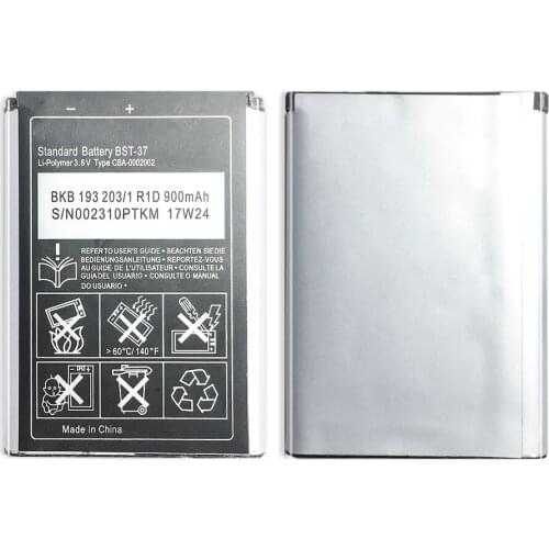 BST-37 900mAh Battery For Sony Ericsson K750 D750i K758C S600C V600 V600i W550C W550I W600 W600c W700 W710 W710C W800