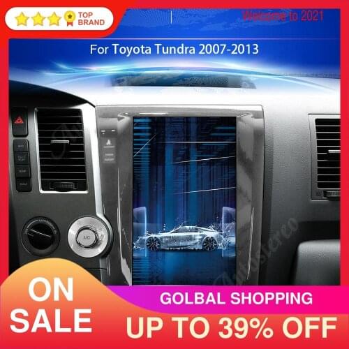 Android 9.0 64+4G 2K Tesla style Car Headunit For Toyota Sequoia Stereo Multimedia Player Radio Tape Recorder Car GPS Navigation