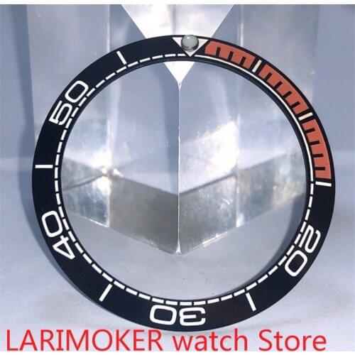 BLIGER 2021 brand new high-quality 38mm black orange rotating glass bezel, suitable for 40mm mens watch with automatic winding