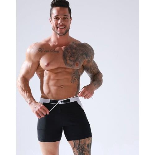 Brand Men Swimming Trunks Sungas De Praia Homens Quick Dry Comfortable Elastic Tight Short Pants Young Man Bathing Swim Suit