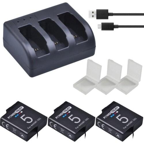 For Gopro 5 AHDBT-501 Full Decoded Battery+USB 3Slots Charger with Type C Port for Gopro hero 5 hero 6 Gopro7 Gopro 8 Camera
