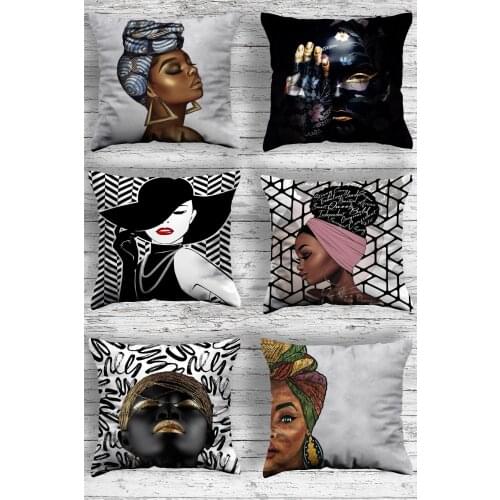 Home Premium Decorative 6'lı Pillow decorate Case sofa set case pillow case sofa set salon kit home