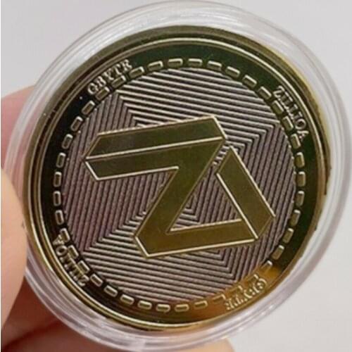 Collectible Zilliqa Gold Crypto ZLC Coin Commemorative Metal Souvenir Gift