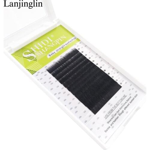 LANJINGLIN 1 box false eyelashes building grafting lashes materials for eyelash extension supplies 12 rows mix cilia