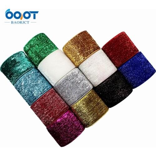 OOOT BAORJCT 1801054,38 mm 10 yards solid Green onions Ribbon,DIY handmade headdress accessories material,Hair decoration