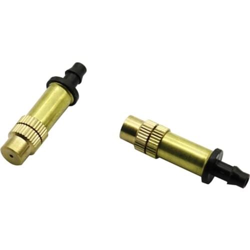 Copper Atomized Misting Nozzles Garden Irrigation Greenhouse Atomization Fog Sprayer Micro-sprinklers Connect 4/7mm Hose 5 Pcs