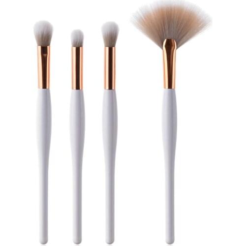 Makeup Brush Set White Concealer Foundation Blush Powder Blending Cosmetic Make Up Brushes Eyeshadow Sector Brush