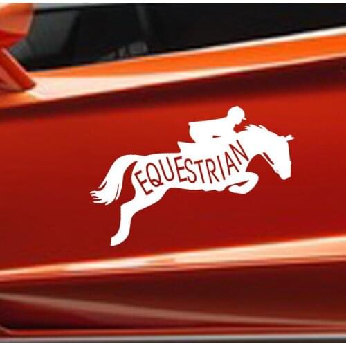 Equestrian Car Door Sticker Car Body Modified Decal All Auto Race Horse Sticker Car Rear Window Sticker Suv Pickup Side Window