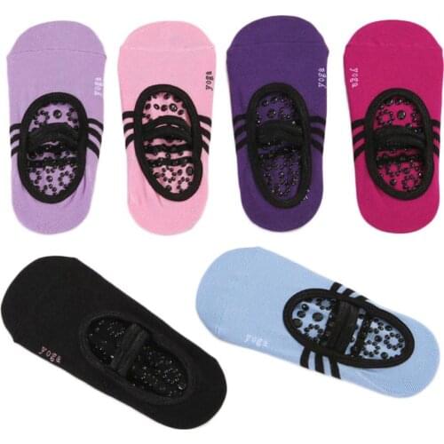 Pure Cotton Socks Backless Yoga Women Anti-skid Silicone Hemming Socks Autumn Winter Dance Ladies Sport Pilates Ballet Socks