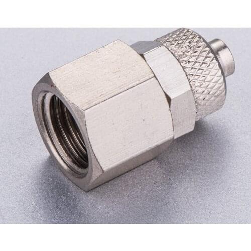 OD 6 8 10 12mm Internal Thread 1/8" 1/4" 3/8" 1/2" Pneumatic Brass Female Straight One Touch Fitting Air Hose Quick Connector