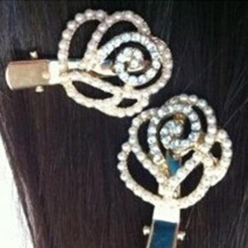 Wholesale New Fashion Vintage diy Jewelry imitation pearl rhinestone flower love bow hairpin accessories Hair clip