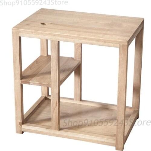 Custom All Solid Wood Sofa Side Table Side Table Corner Table Small Coffee Table Telephone Table Small Square Tea Table Mobile C