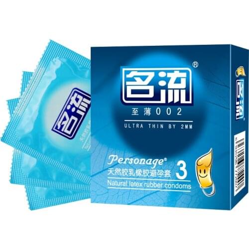 Sex Products Male Condoms Thin Lubricated Natural Latex Condom for Men Sex Safer Contraception 3pcs/box Man Penis Sleeve Condom