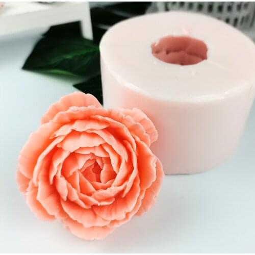 PRZY New 3D Bloom Flower Silicone Mould Handmade wedding Cake Tools DIY Cupcake Jelly Candle Craft petals Molds