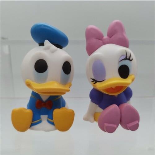 TOMY Animation Figures Donald Duck Daisy Duck Gashapon Dolls Cute Ornaments Collection PVC Model Toy Children