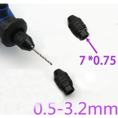 New Universal Multi Keyless Dremel Chuck for Rotary Tools Accessories 0.5-3.2mm Free Shipping
