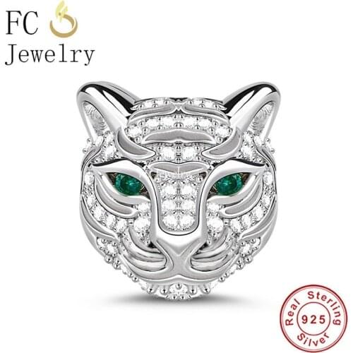 FC Jewelry Fit Original Charm Bracelet Authentic 925 Sterling Silver Strong As A Tiger Beads For Making Women Berloque 2021 New