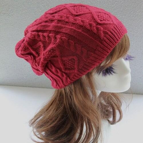 2021 Winter Women knitted hat Twist Design Beanie Womens Autumn Warm Skull Cap Bonnet Femme Gorros Mujer Invierno Chapeu New