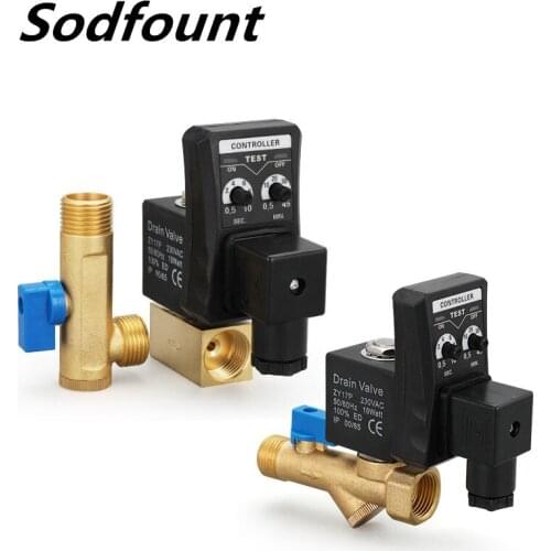 1/2" 1.6 mpa electronic drain valve automatic switch OPT-A split OPT-B conjoined drain valve timing solenoid valve