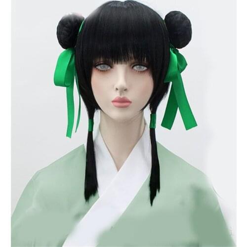 1pc Grandmaster of Demonic Cultivation A Qing Long Wig Cosplay Costume Decor Prop for Women Girl Synthetic Hair Accessories