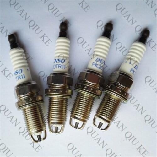 4PCS Iridium Spark Plug Fit For 2.0L 2.2L 3.0L 90919-01194 PK20TR11 90080-91116 90919-01195