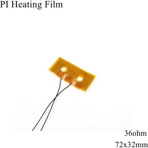 40mmx30mm 5V 1W Polyimide Heater PI Heating Film Plate Electric Heated Panel Pad Mat Electrotherma Flexible Adhesive Foil Oil